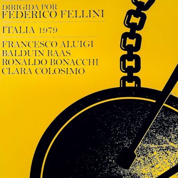 Detail of Fellini Orchestra Rehearsal poster