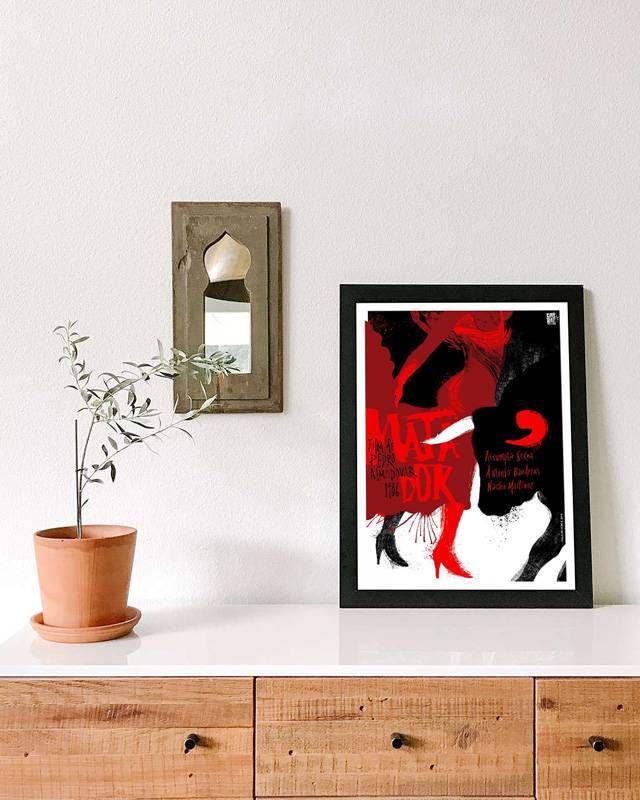 Matador Almodóvar silkscreen poster by Nelson Ponce – limited edition print