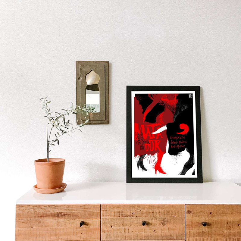 Matador Almodóvar silkscreen poster by Nelson Ponce – limited edition print