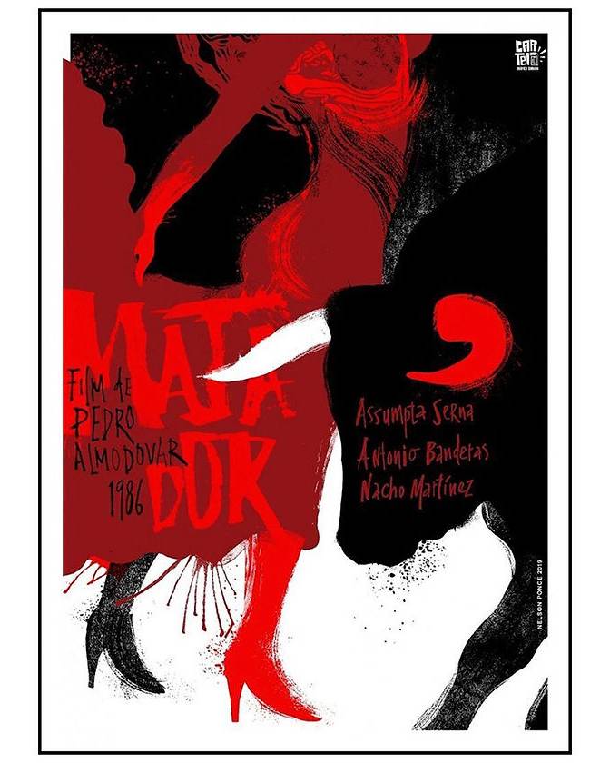 Matador Almodóvar silkscreen poster by Nelson Ponce – limited edition print