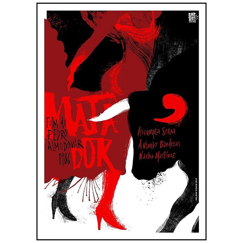 Matador Almodóvar silkscreen poster by Nelson Ponce – limited edition print