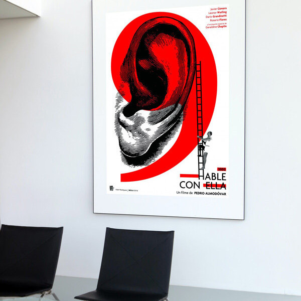 Talk to Her film poster by Edel Rodríguez “Mola”
