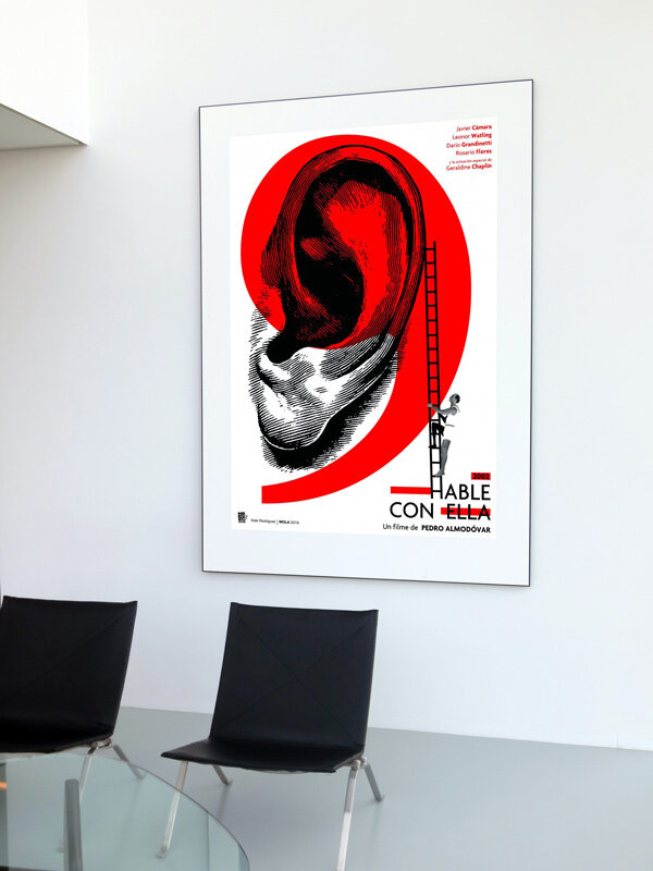 Talk to Her film poster by Edel Rodríguez “Mola”