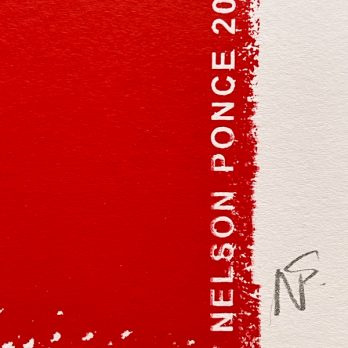 La Historia Oficial poster by Nelson Ponce 2017. NS signature on pencil